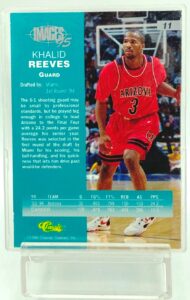 1995 Classic Images Khalid Reeves RC #11 (3)