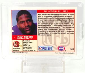 1989 Pro Set 3rd Tracy Rocker RC #540 (2)